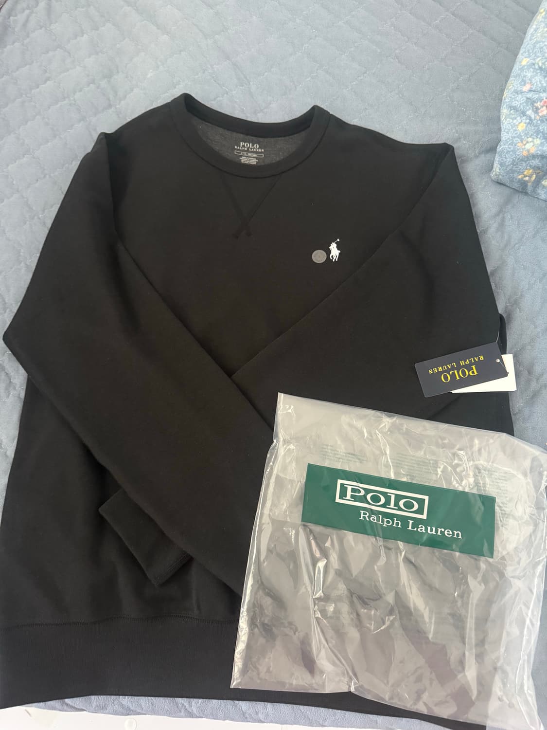 폴로 블랙 맨투맨 상품이미지1