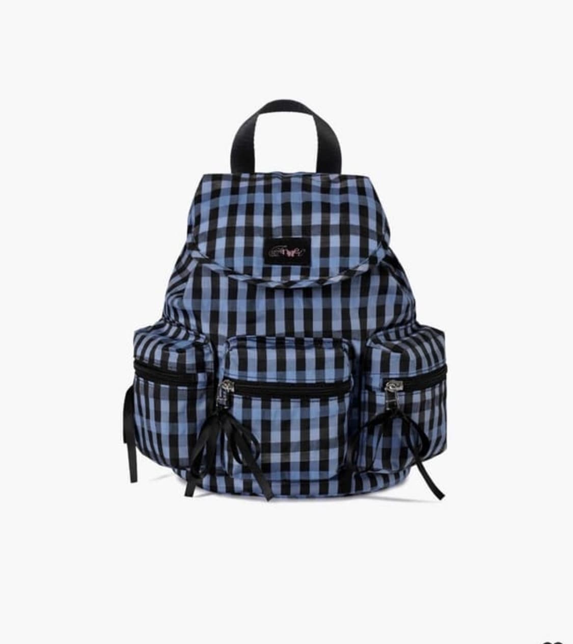페넥 체크 백팩 POCKET BACKPACK CHECK BLUE 상품이미지1