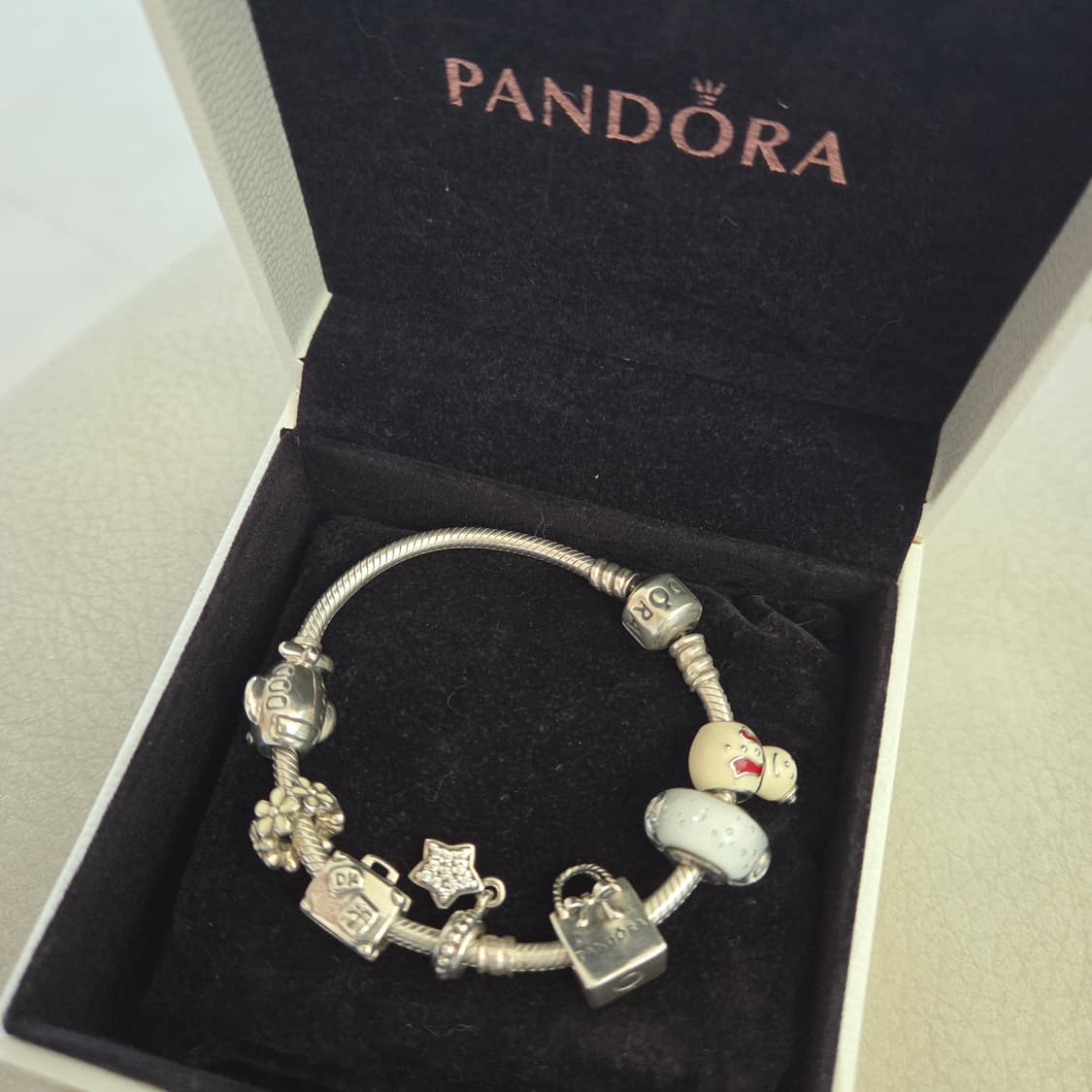 PANDORA 판도라 정품 팔찌 실버참 참포함 세트판매 상품이미지1