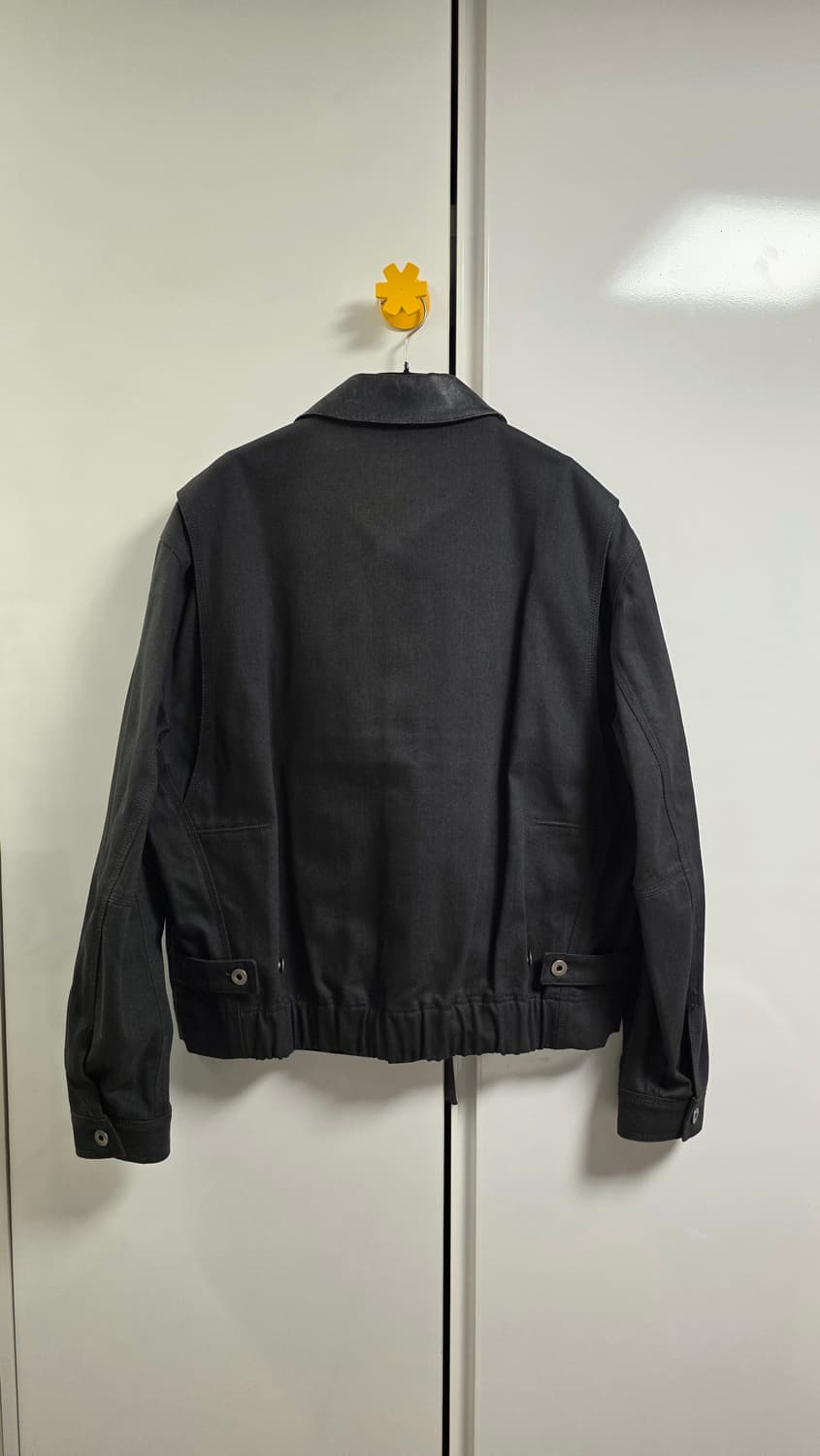 쿠어 레더 패치워크 필드 자켓 M 올리브 차콜 상품이미지3