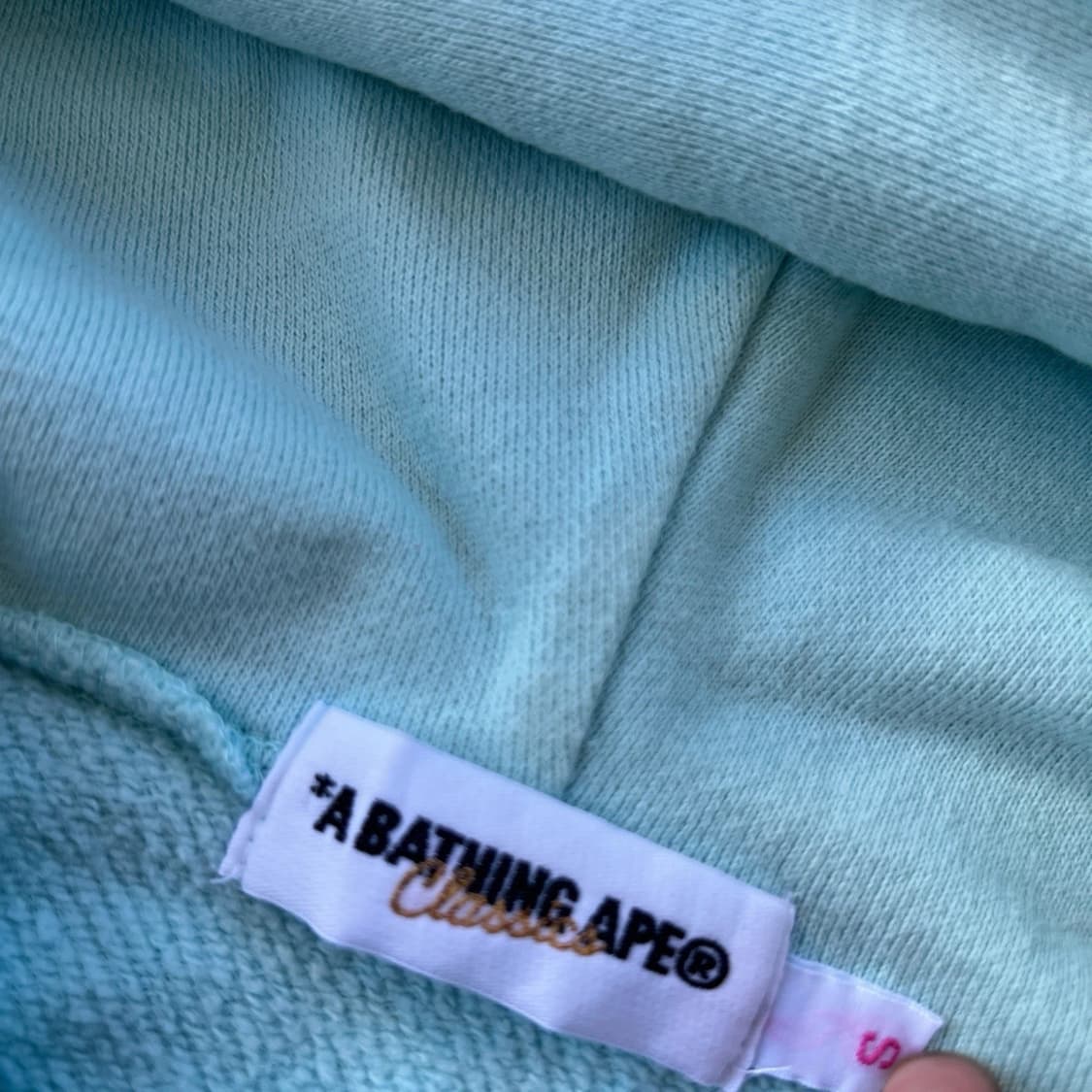 00s 베이프 베이비 마일로 후드집업 소다 상품이미지2