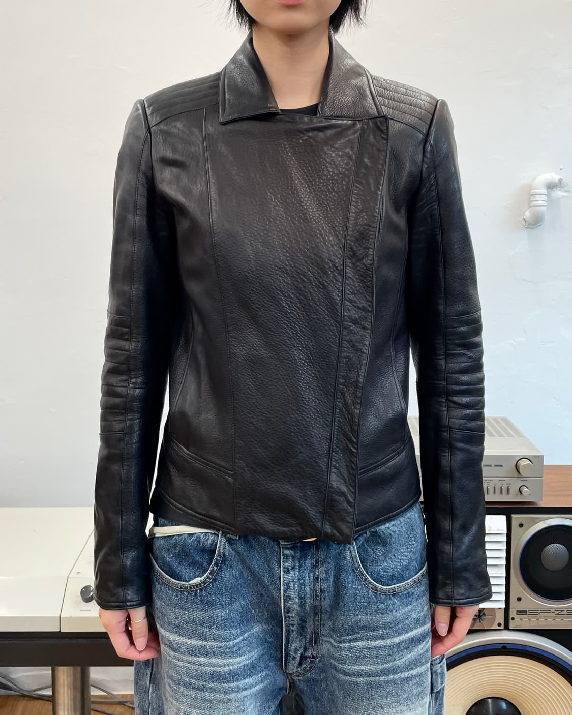 [40] 휴고 보스 레더 모터사이클 자켓 상품이미지3