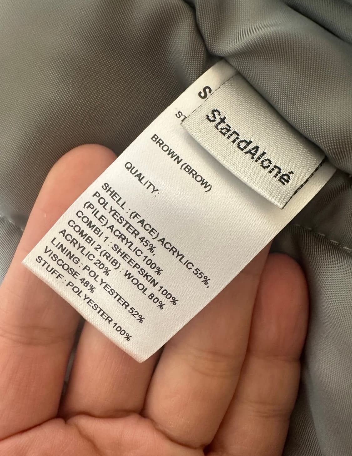 (새상품) Stand Alone 스탠드얼론 레오파드 퍼 자켓 (M) 상품이미지8