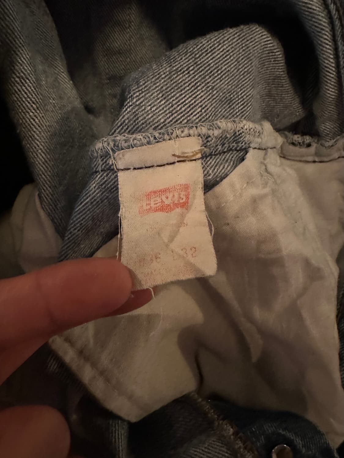 90s USA 빈티지 리바이스 501 0000 데님 팬츠 상품이미지10