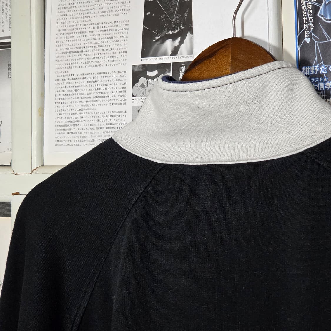 90S 올드스쿨 카파 배색 반집업 스웻셔츠 상품이미지7