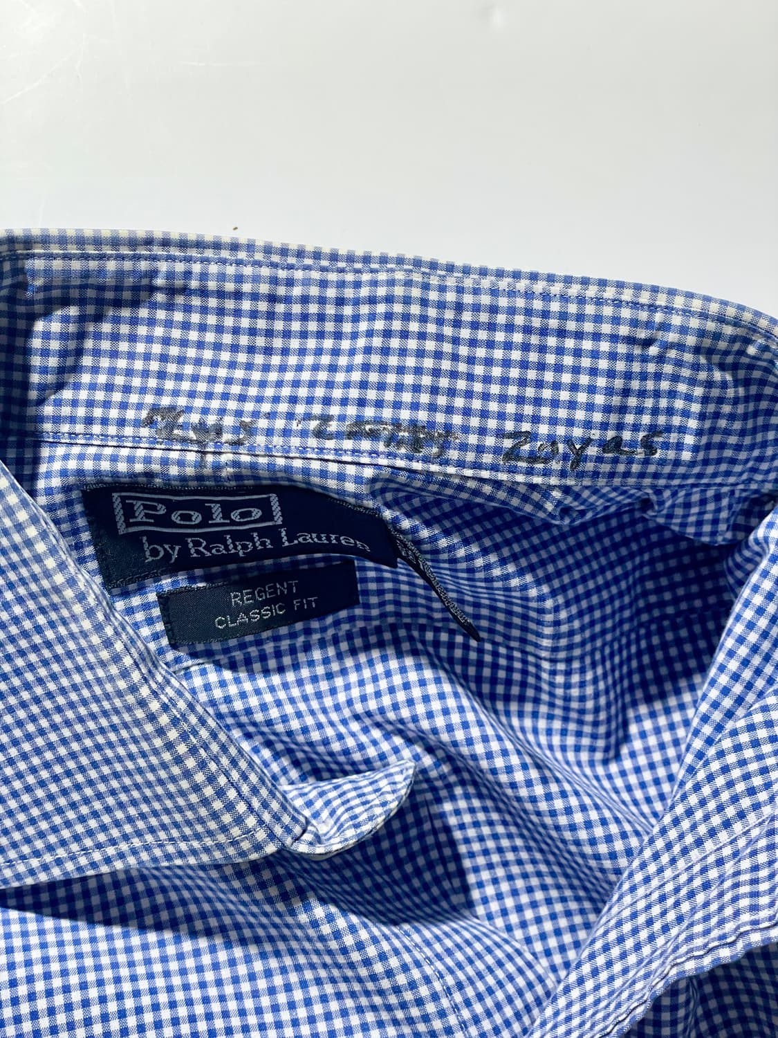 PRL Gingham Check Shirts - Blue 상품이미지5