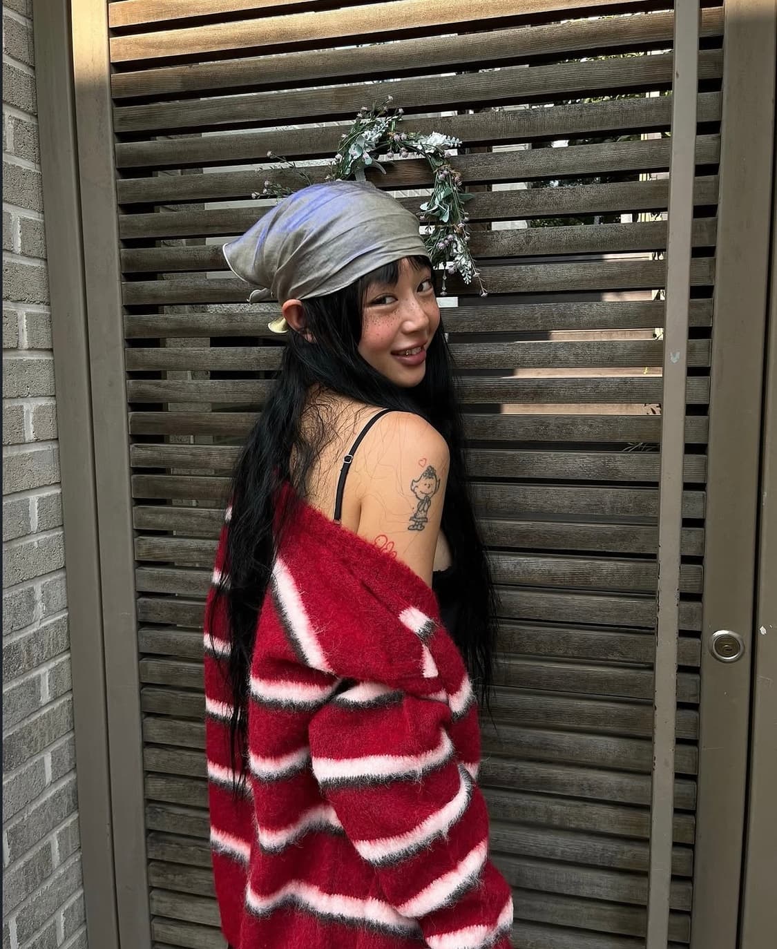 Hairy Overfit Cardigan 버건디 상품이미지2