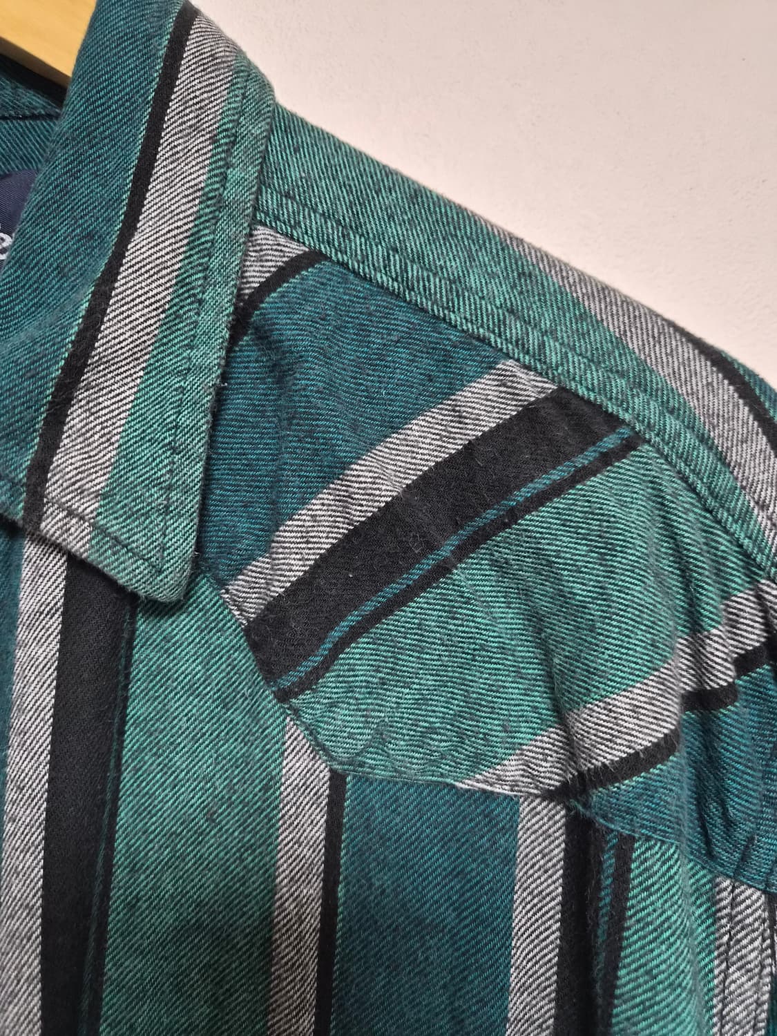 랭글러Wrangler 스트라이프 웨스턴 셔츠 XL사이즈 - S342 상품이미지3