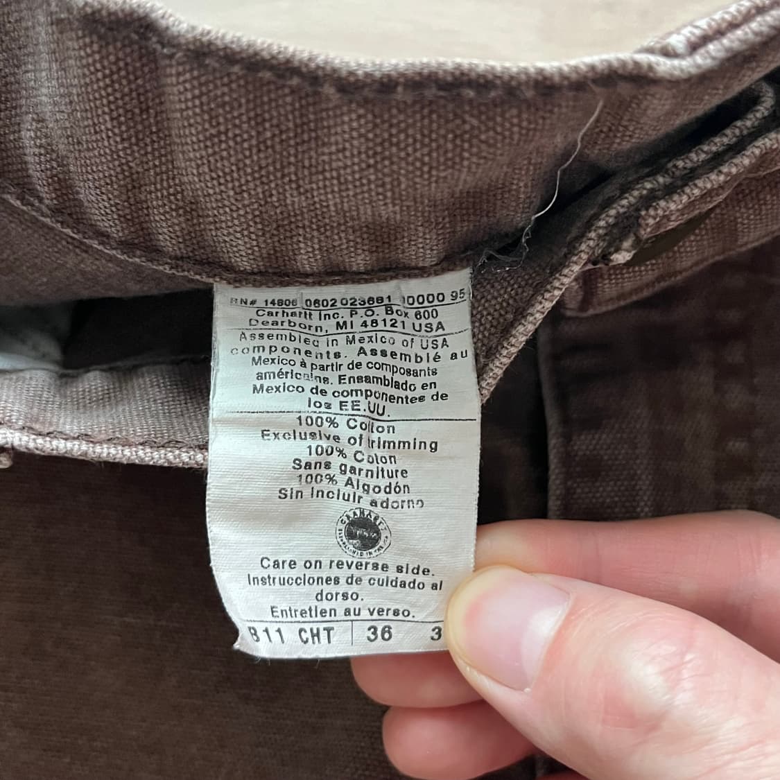 [36X34] 빈티지 칼하트 카펜터팬츠 CHT 상품이미지2