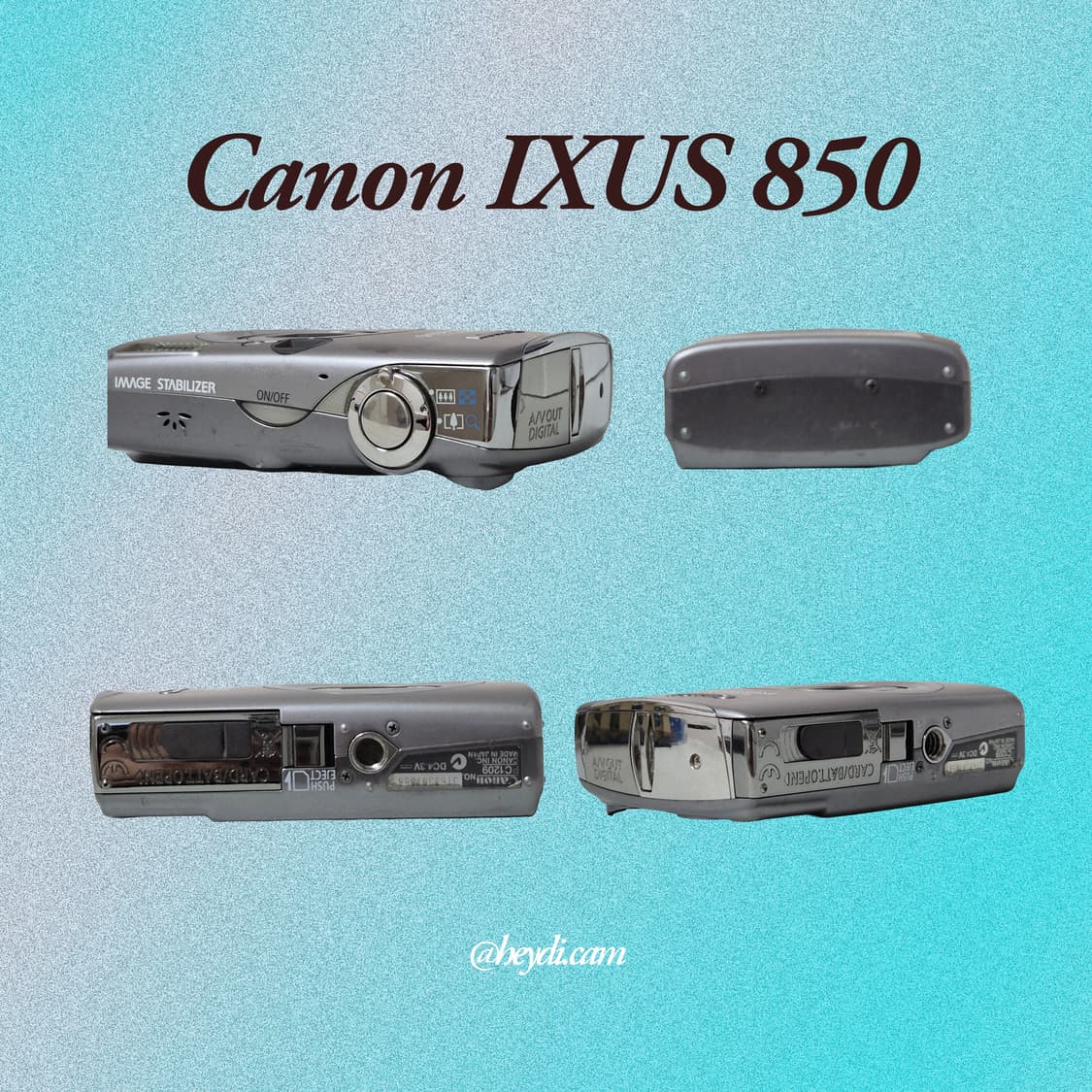 (NCT 재민,니쥬 아야카) 캐논 ixus850 ixy900is 실버
 상품이미지3