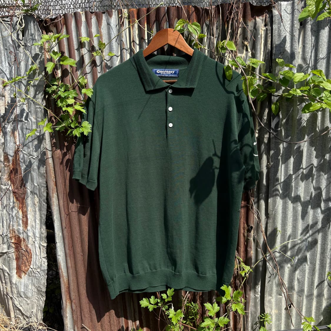 Guernsey Woollens 코튼 카라 반팔 니트 상품이미지6