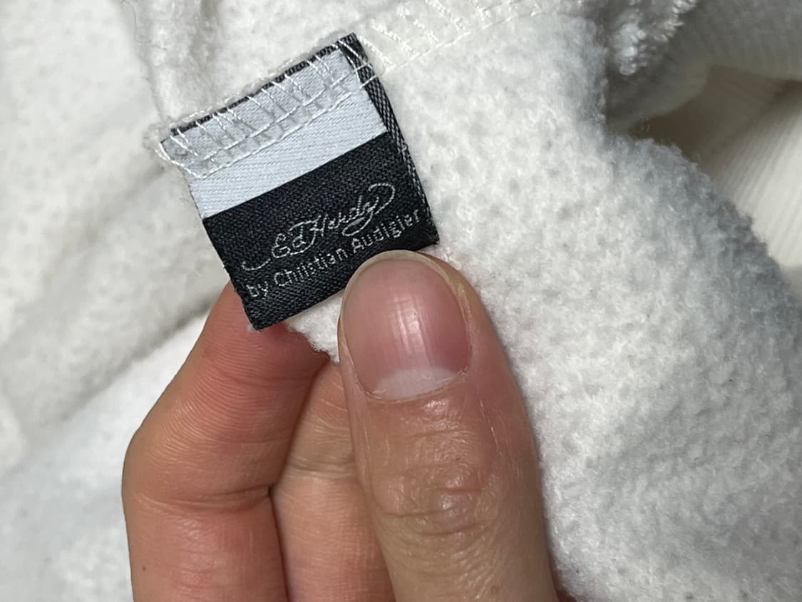 ED HARDY 화이트 후드집업 S 상품이미지5