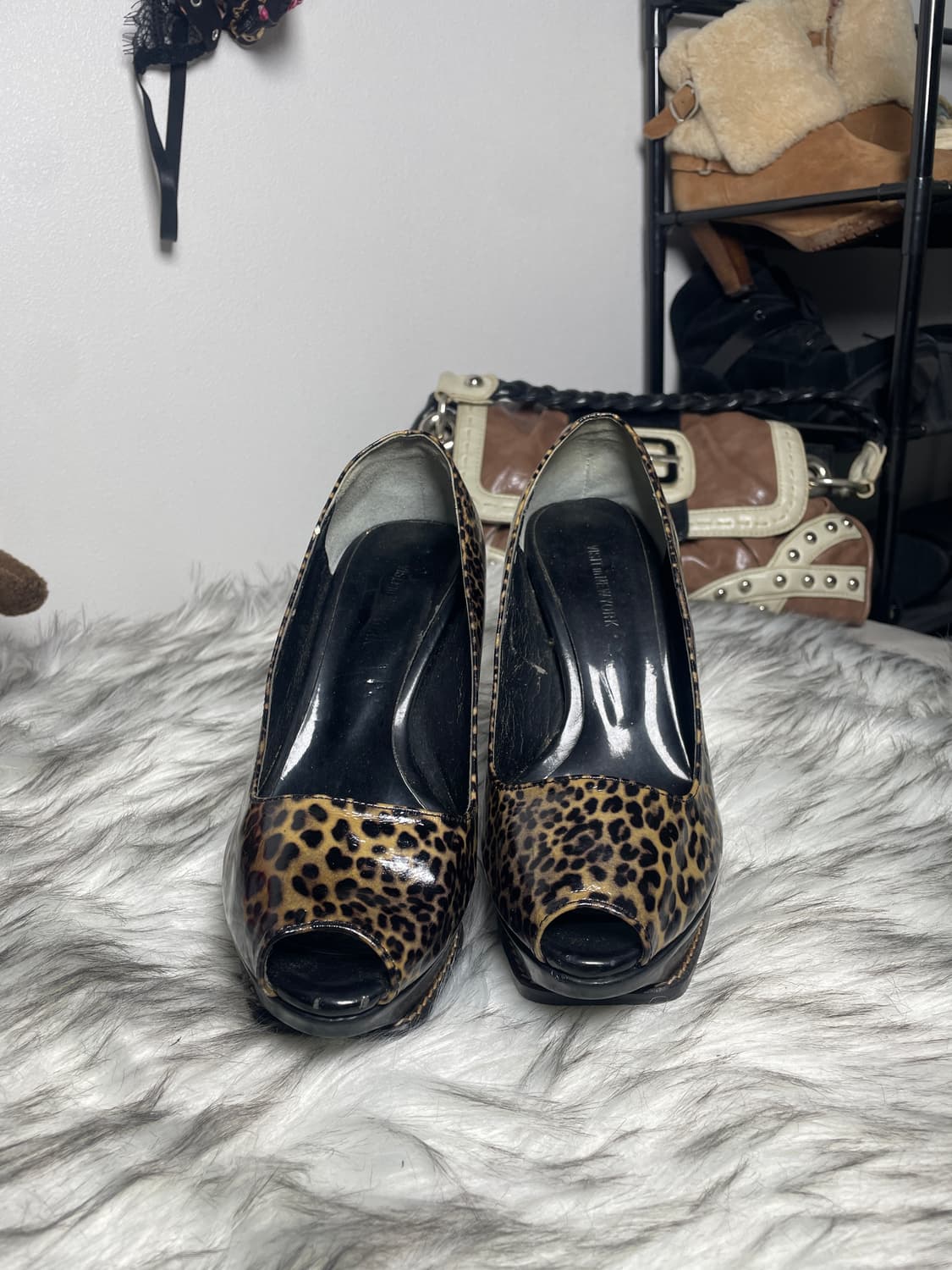 Visit in newyork Leopard 호피 에나멜 힐 상품이미지5