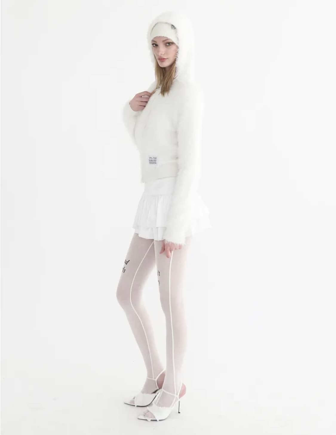 배드블러드) 모헤어 후드 집업 상품이미지6