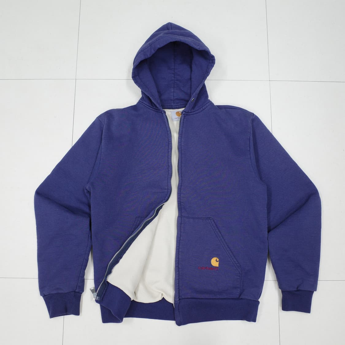 80s 칼하트 써멀 와플 후드 집업M  상품이미지1