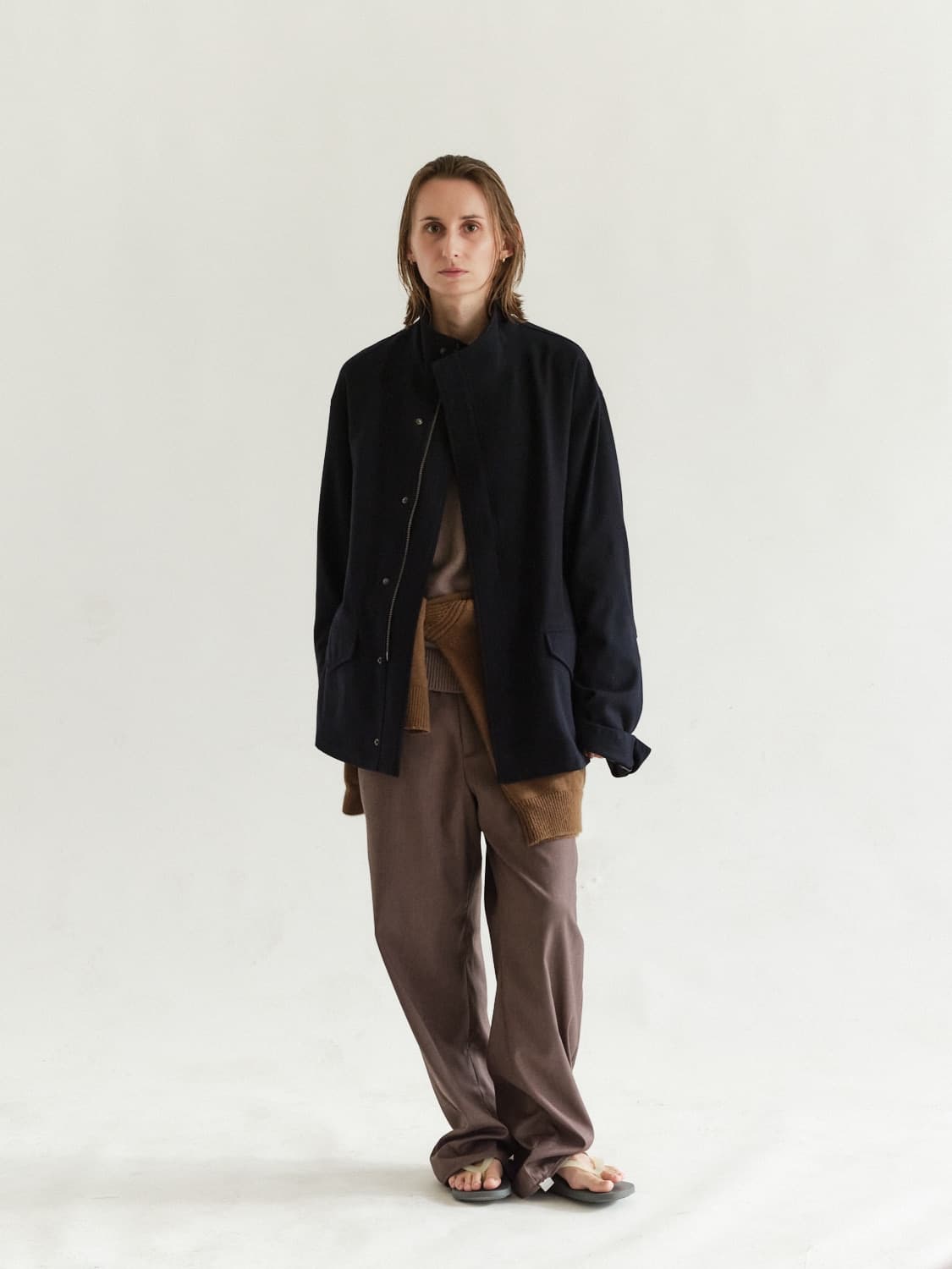 [M] 새상품 에피센터 투어리스트 울 필드 파카 네이비 상품이미지4