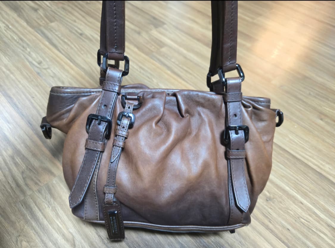 버버리 프로섬 브라운 가죽 토트백 숄더백 상품이미지4