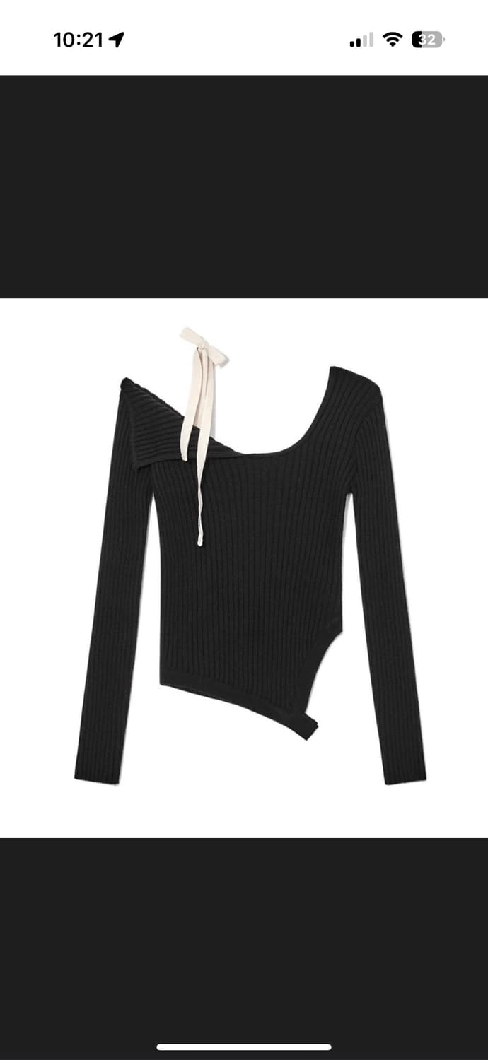 글로니 아이사 니트 블랙 상품이미지1