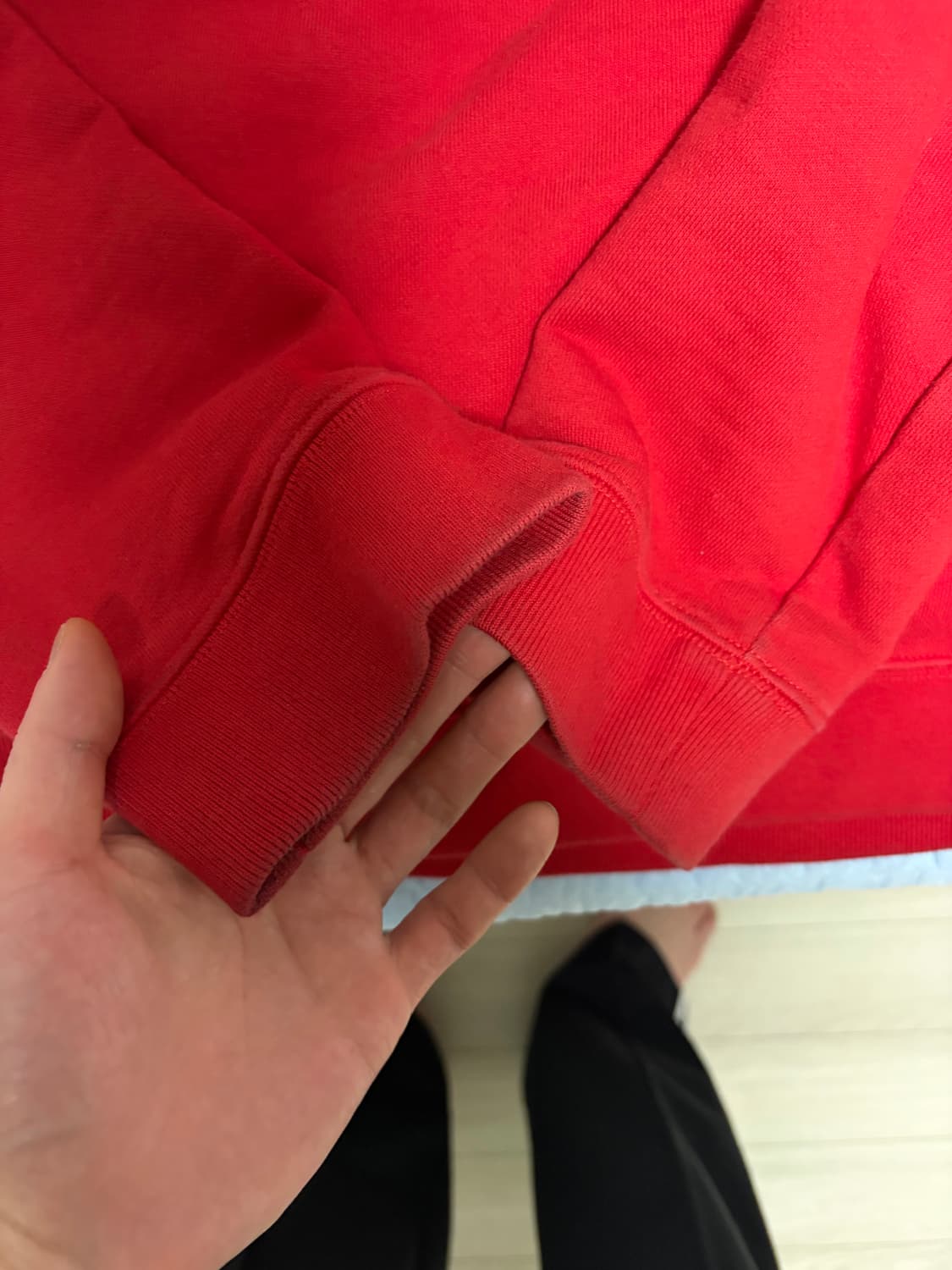 라프시몬스 차이나타운 컷 아웃 후드 size m 상품이미지7