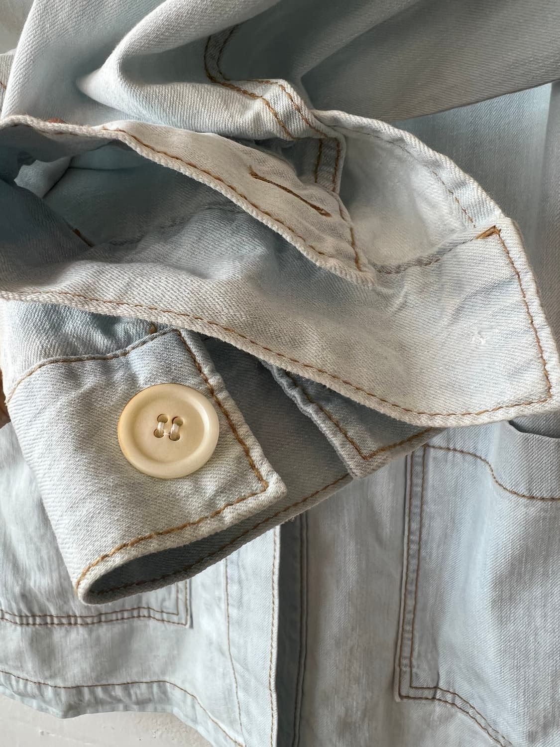 코젯 courgette 여성 연청 워싱데님셔츠자켓 워크자켓 상품이미지4