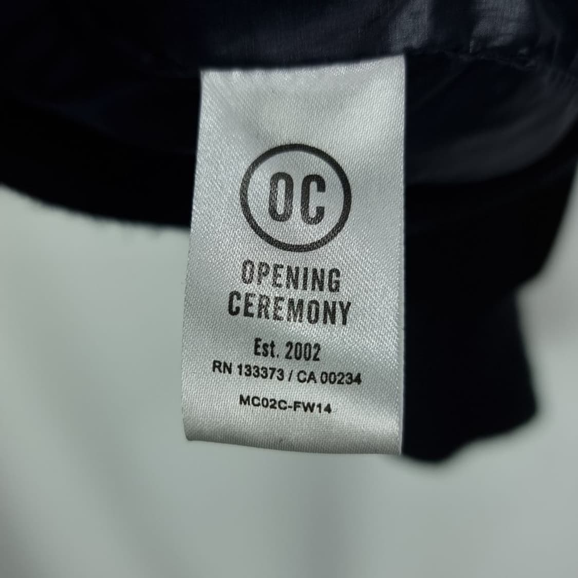 [오프닝세레머니] 자수 패치 울 모직 바시티 자켓 블랙 P01314 상품이미지9