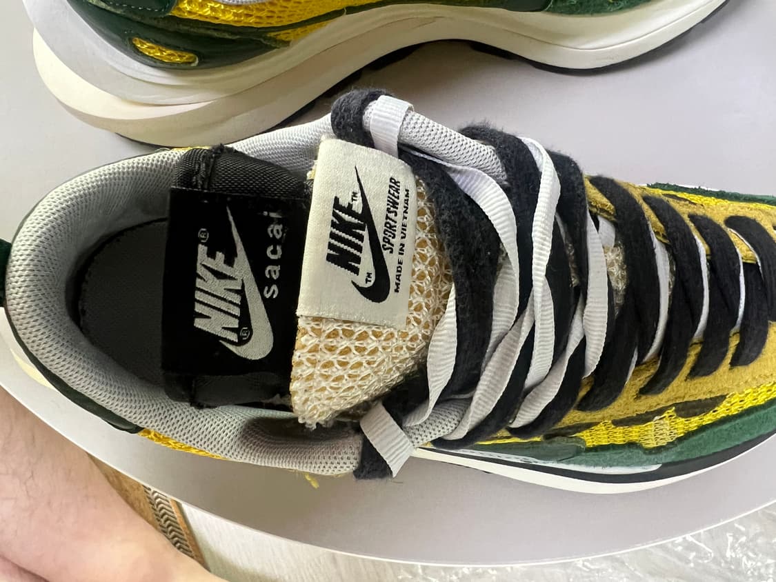 나이키 x 사카이 베이퍼와플 투어 옐로우 / 그린 250사이즈 US7 상품이미지9