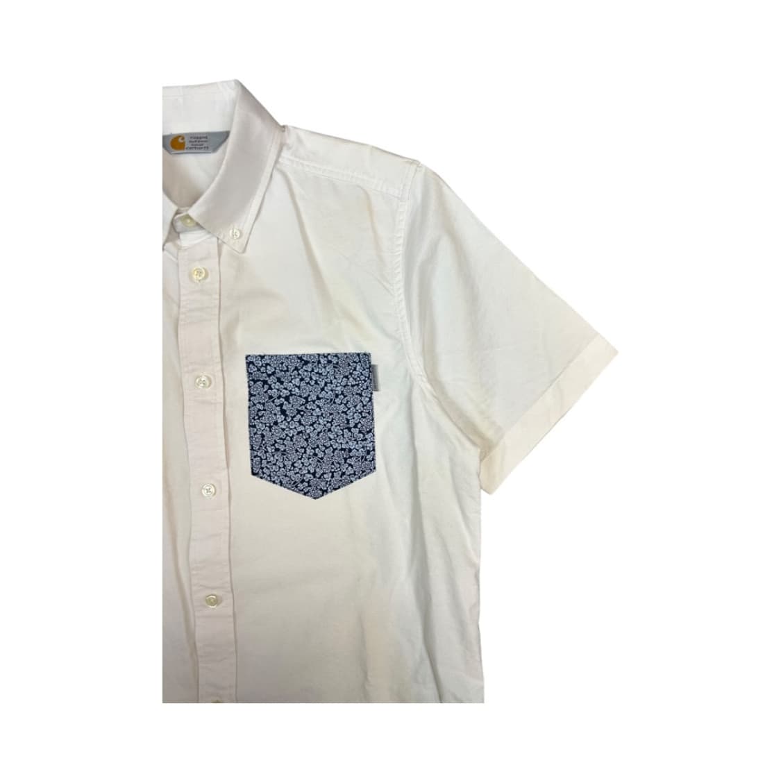 (M) 칼하트 화이트 패턴 포켓 반팔셔츠 TS-014 상품이미지2