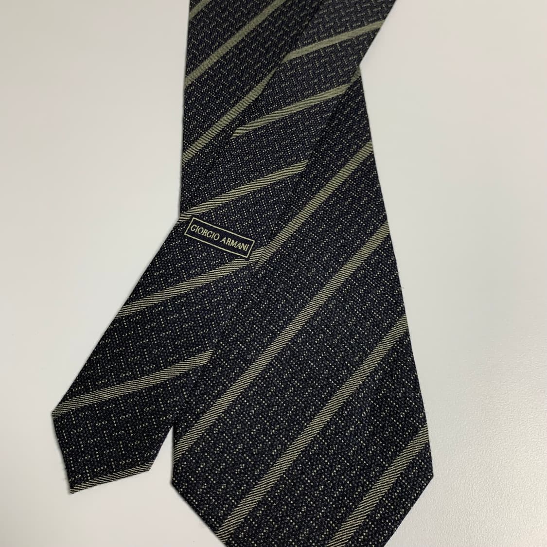조르지오 아르마니(ARMANI) 스트라이프 명품넥타이 혼방 A+등급 상품이미지4