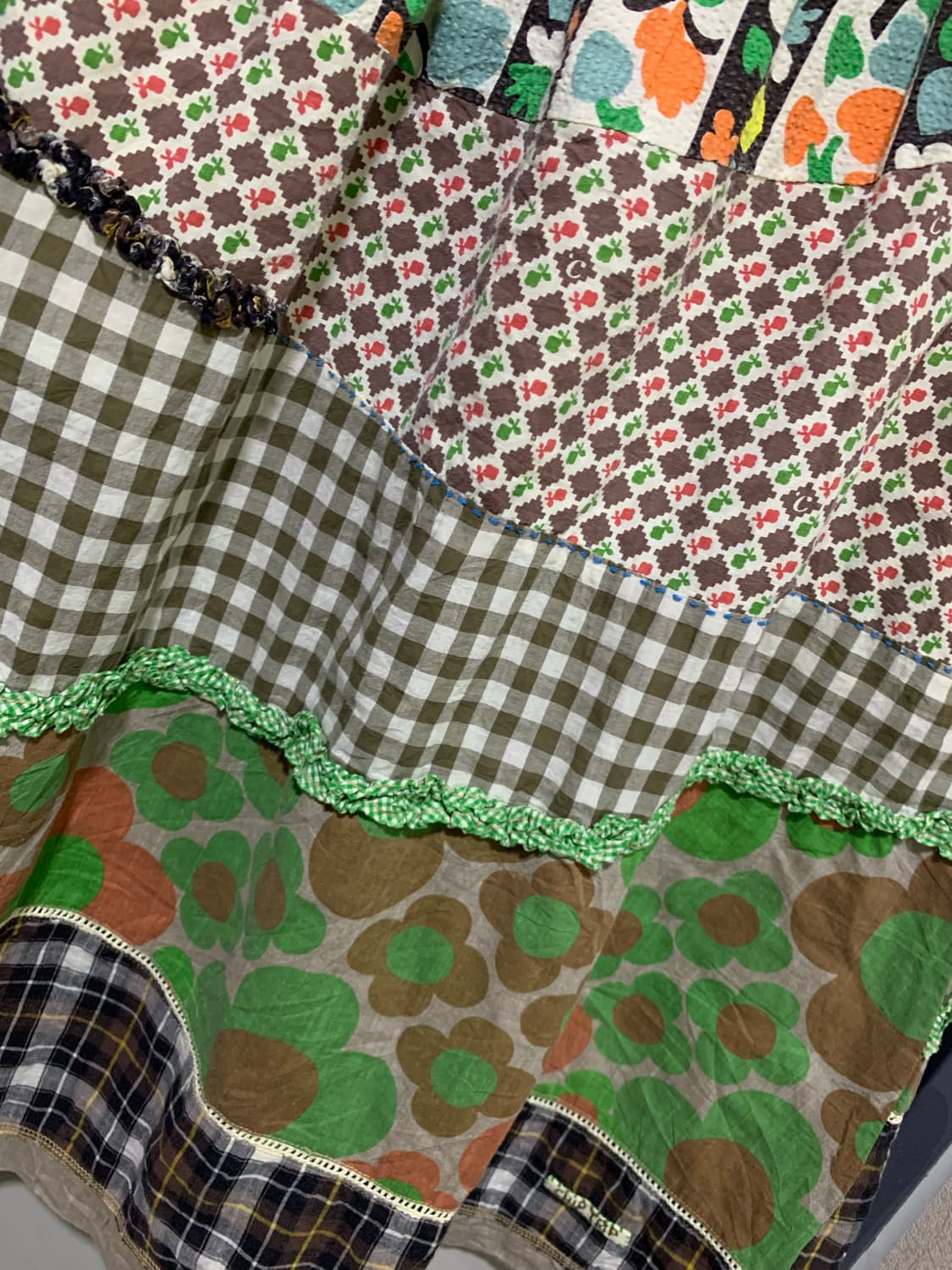 모리걸 패치워크 레이어드 스커트 상품이미지3