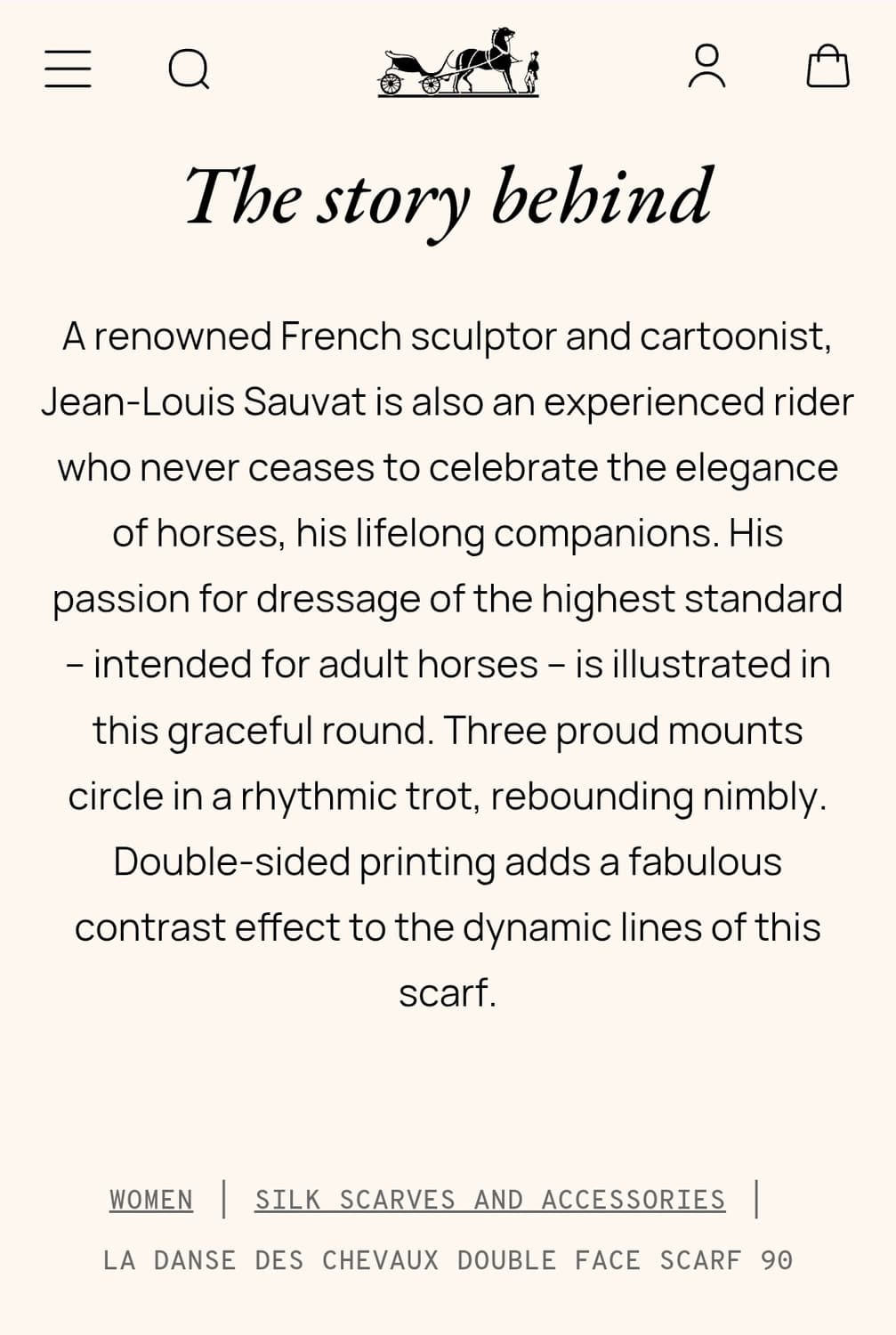 Hermes 에르메스 양면 까레 90 말들의 춤 새제품 상품이미지4