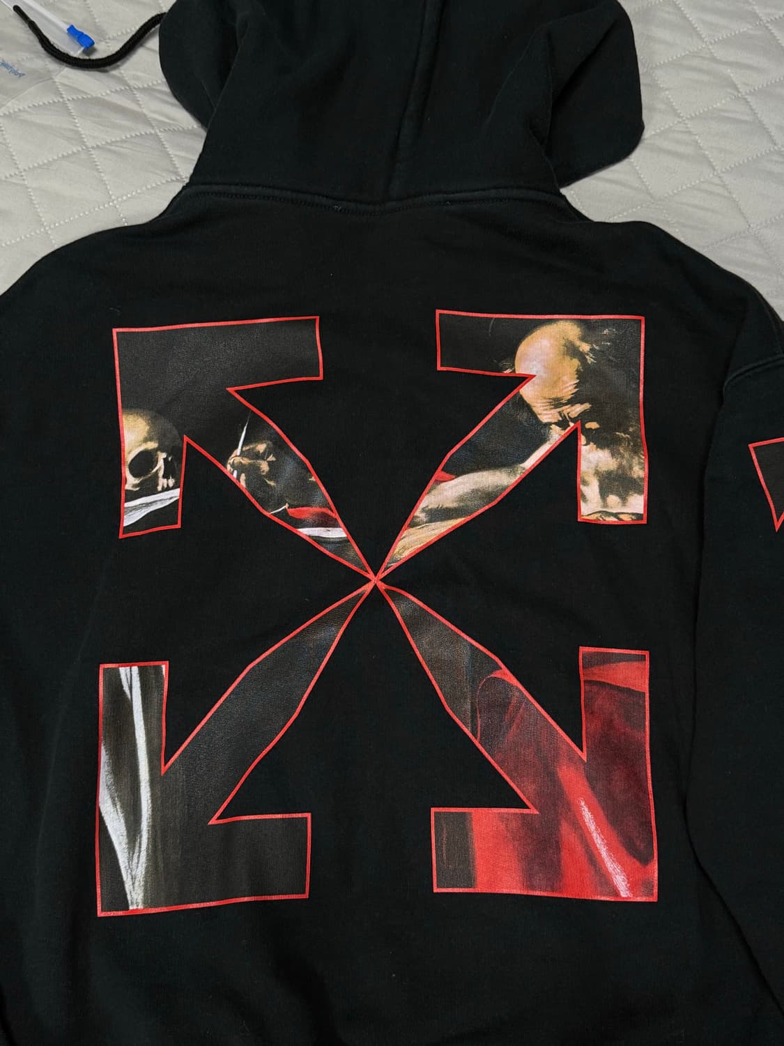 오프화이트 카라바조 후드티 S [정품] 상품이미지8