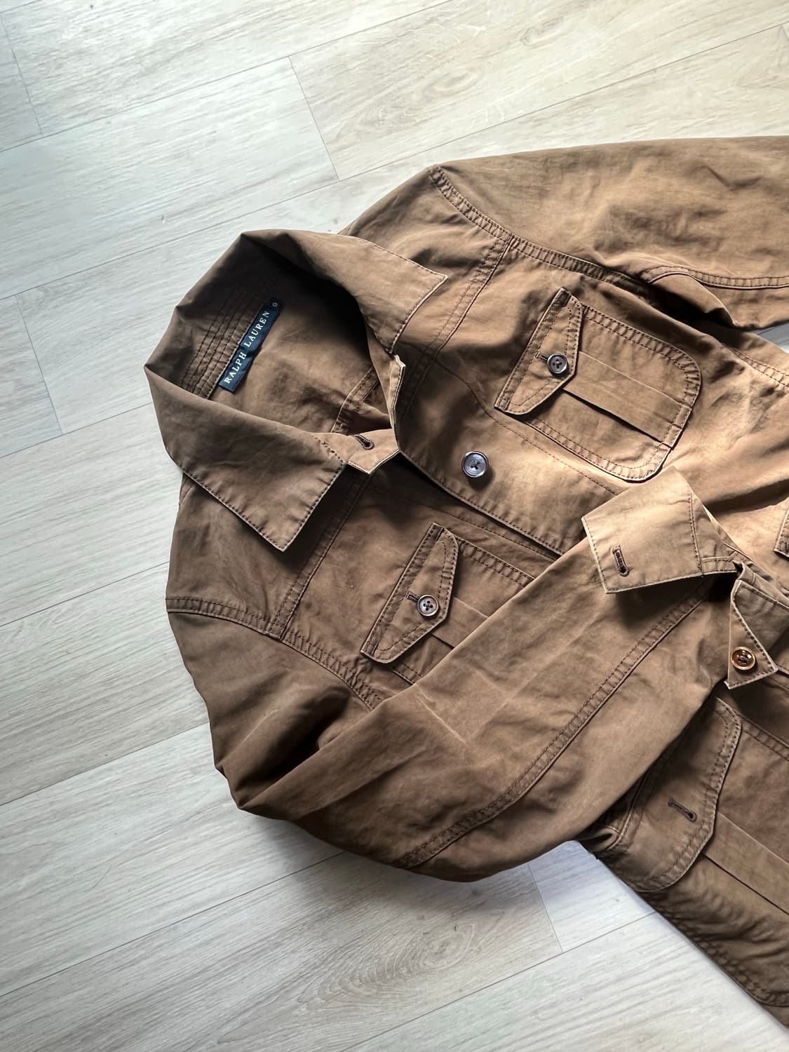 폴로 랄프로렌 일본 빈티지 셔츠 브라운 상품이미지1