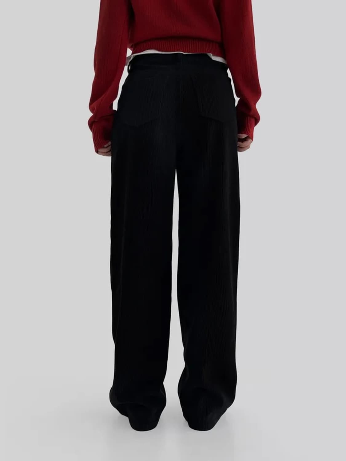 어텀 융기모골덴팬츠 블랙 상품이미지5