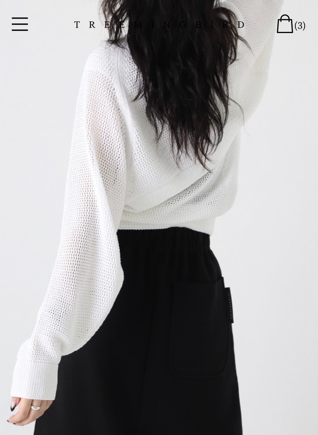 트리밍버드 볼레로 가디건 아이보리 Knit Set-up Cardigan 상품이미지1