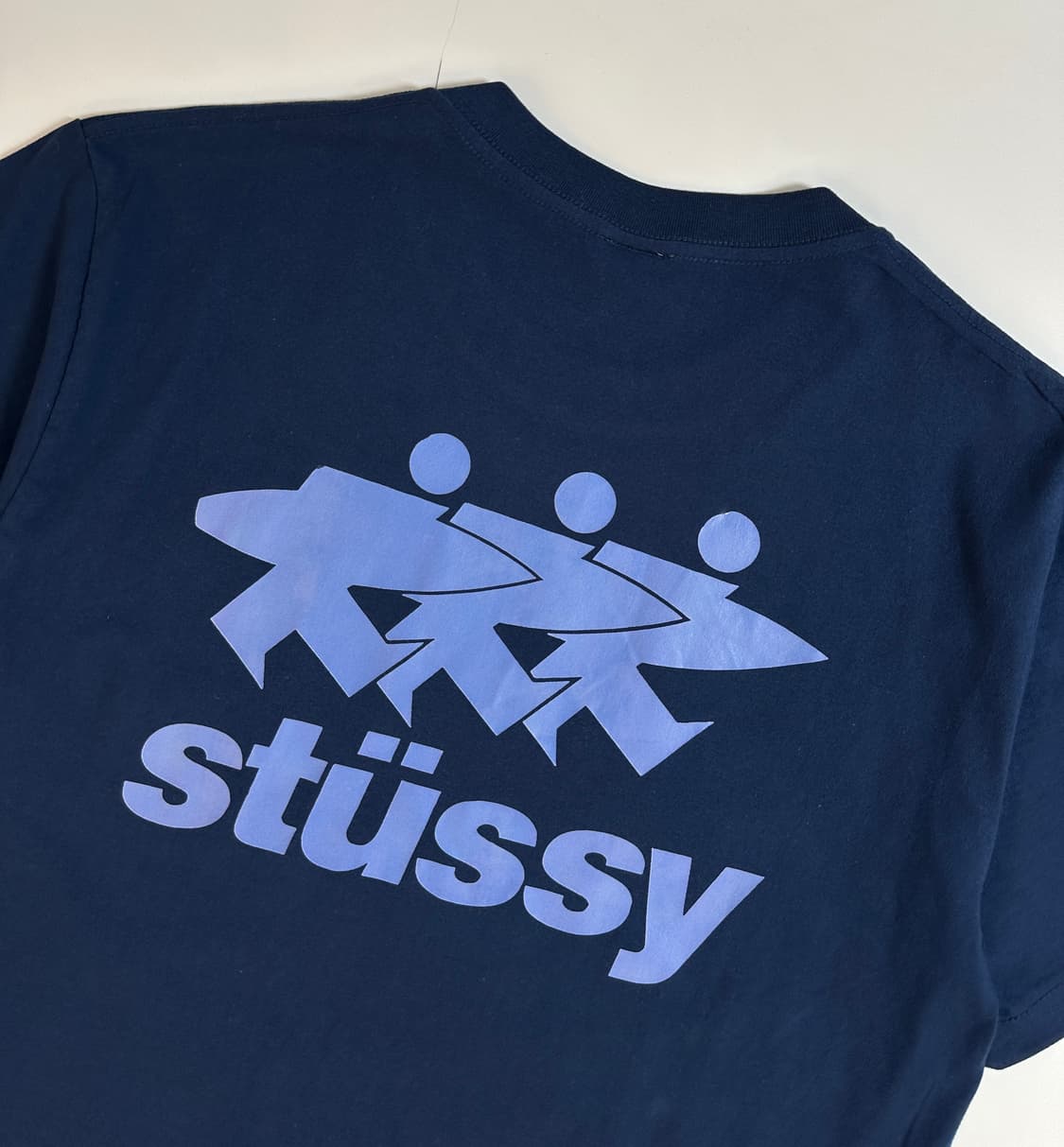 스투시 stussy 서프 워크 반팔 티셔츠 네이비 s (실측90-95) 상품이미지1