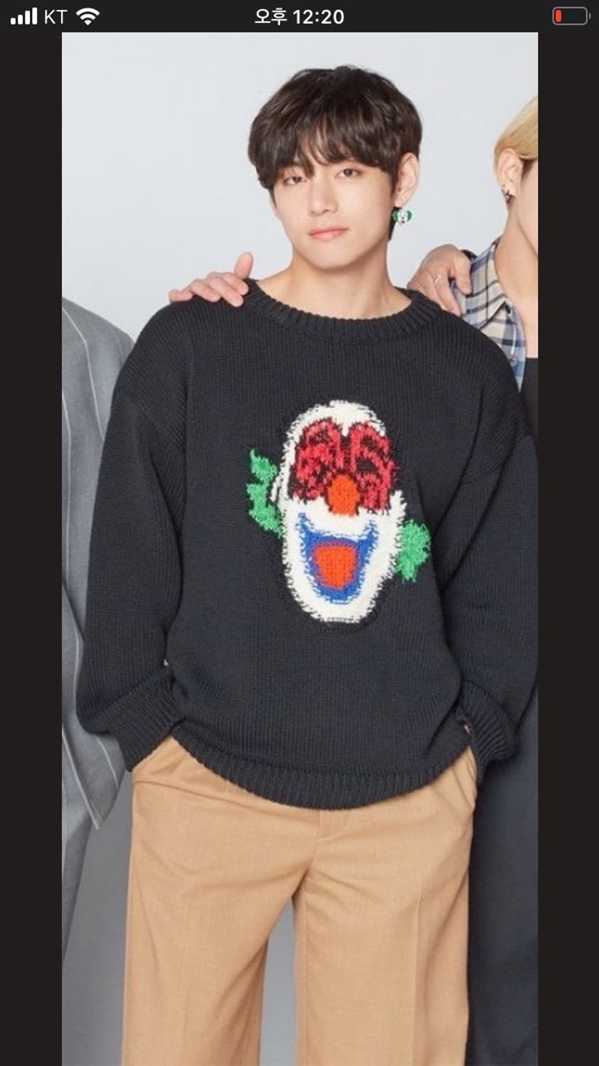 셀린느 뷔 삐에로 니트 블랙 M 상품이미지1