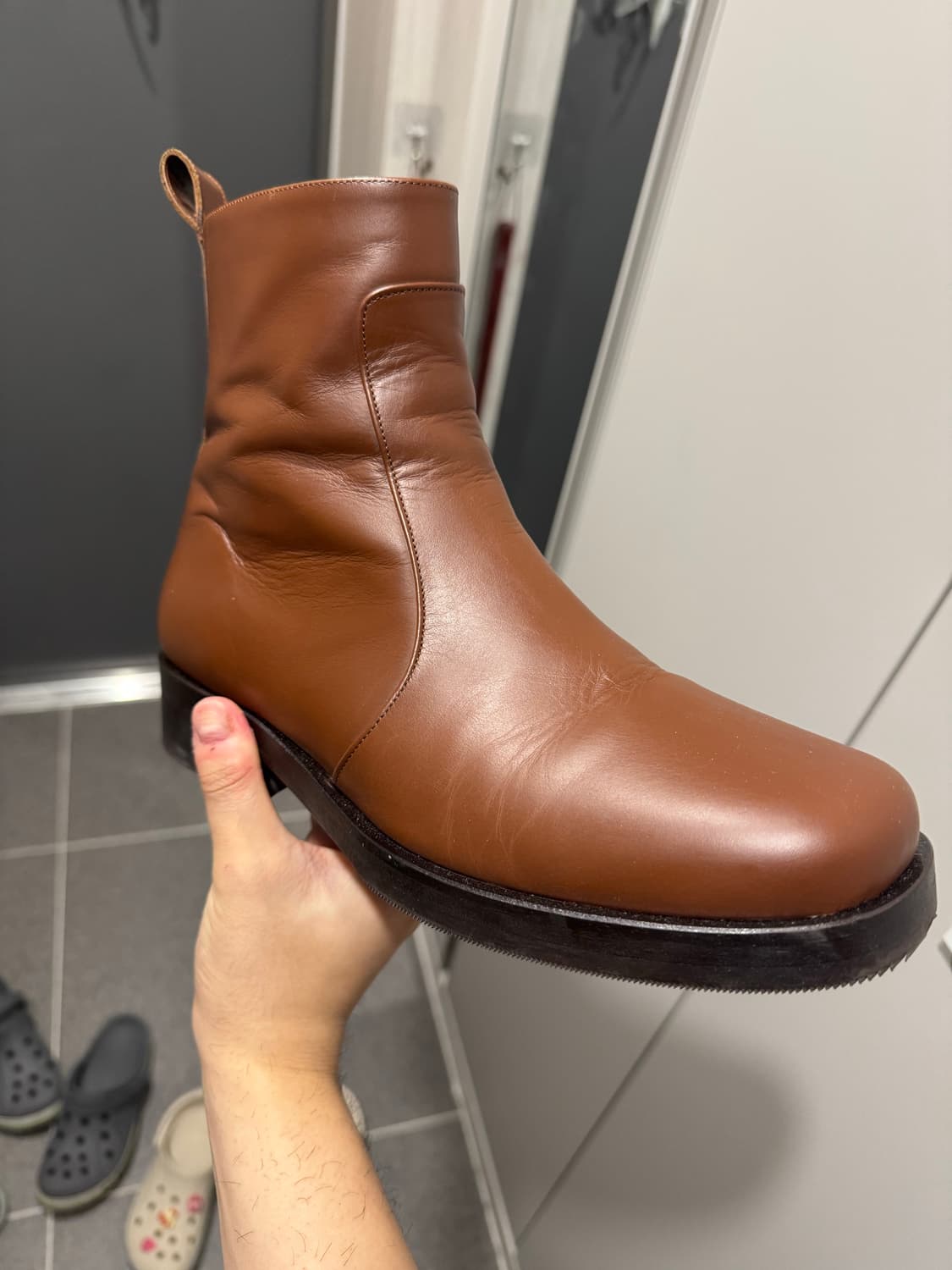 40) 스튜디오 니콜슨 스퀘어토 부츠 위스키 상품이미지1