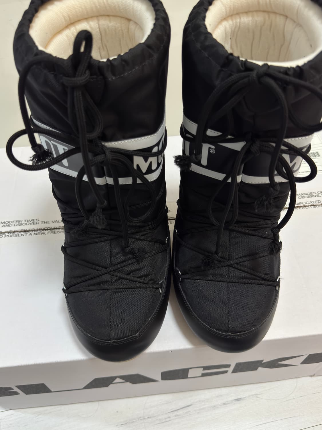 문부츠 아이콘 롱부츠 블랙 35-38 상품이미지2