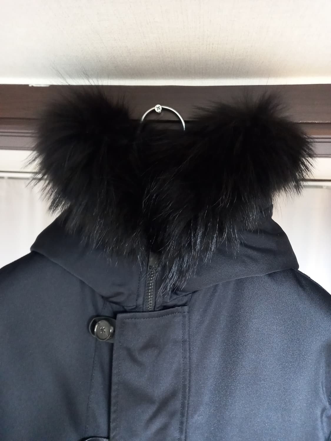 시스템옴므 양가죽 배색 라쿤 퍼 파카 상품이미지2