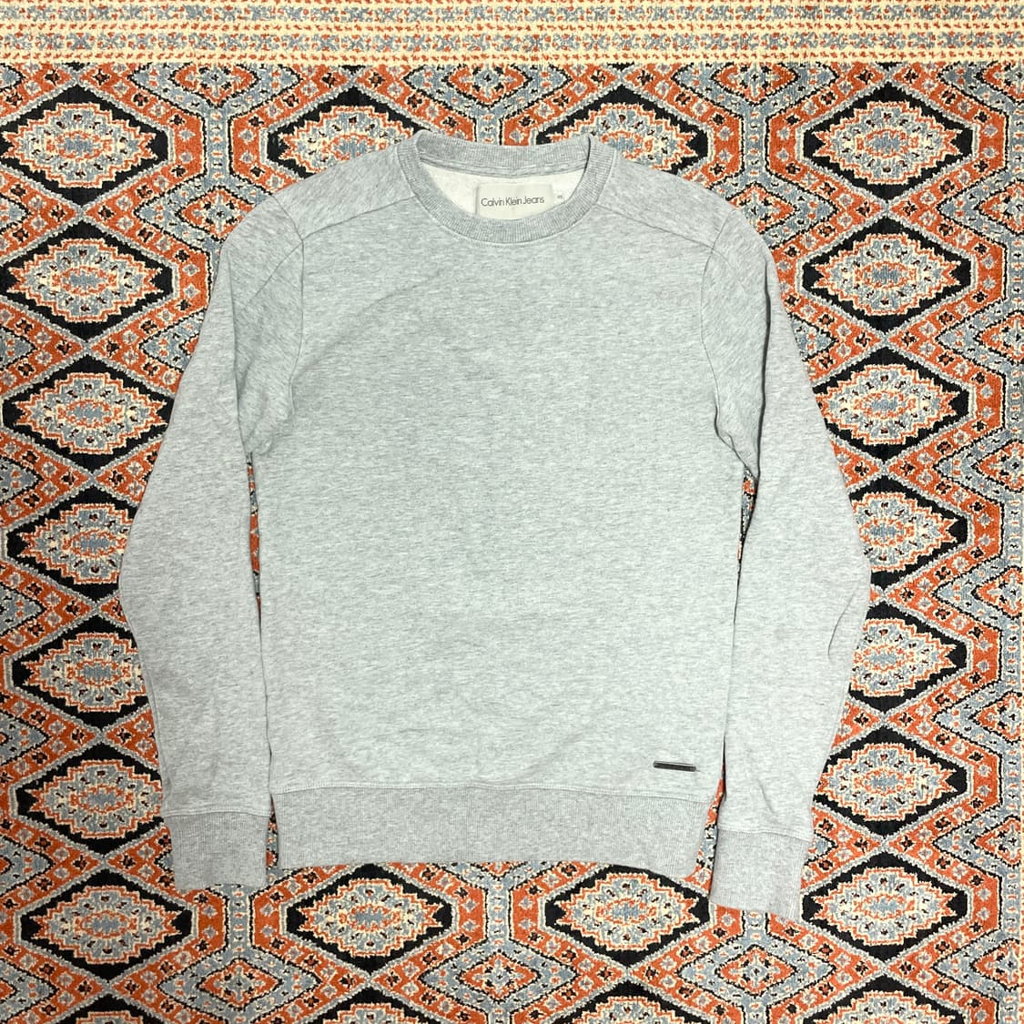 캘빈클라인 그레이 맨투맨 여성XS 상품이미지1