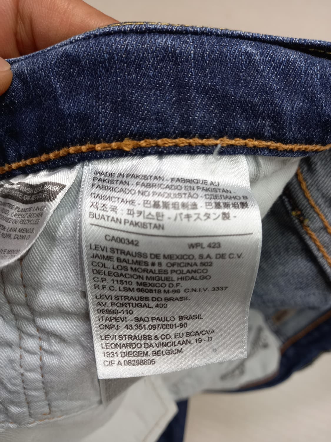 35 리바이스513 워싱 스판 일자진 35-255 상품이미지8