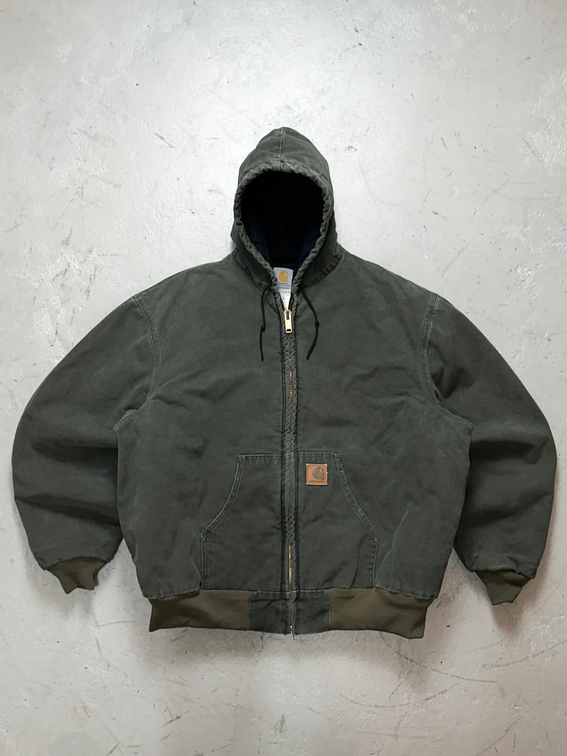 00s USA Made 칼하트 J68 액티브 자켓 칼하트 MOS 모스그린 상품이미지1