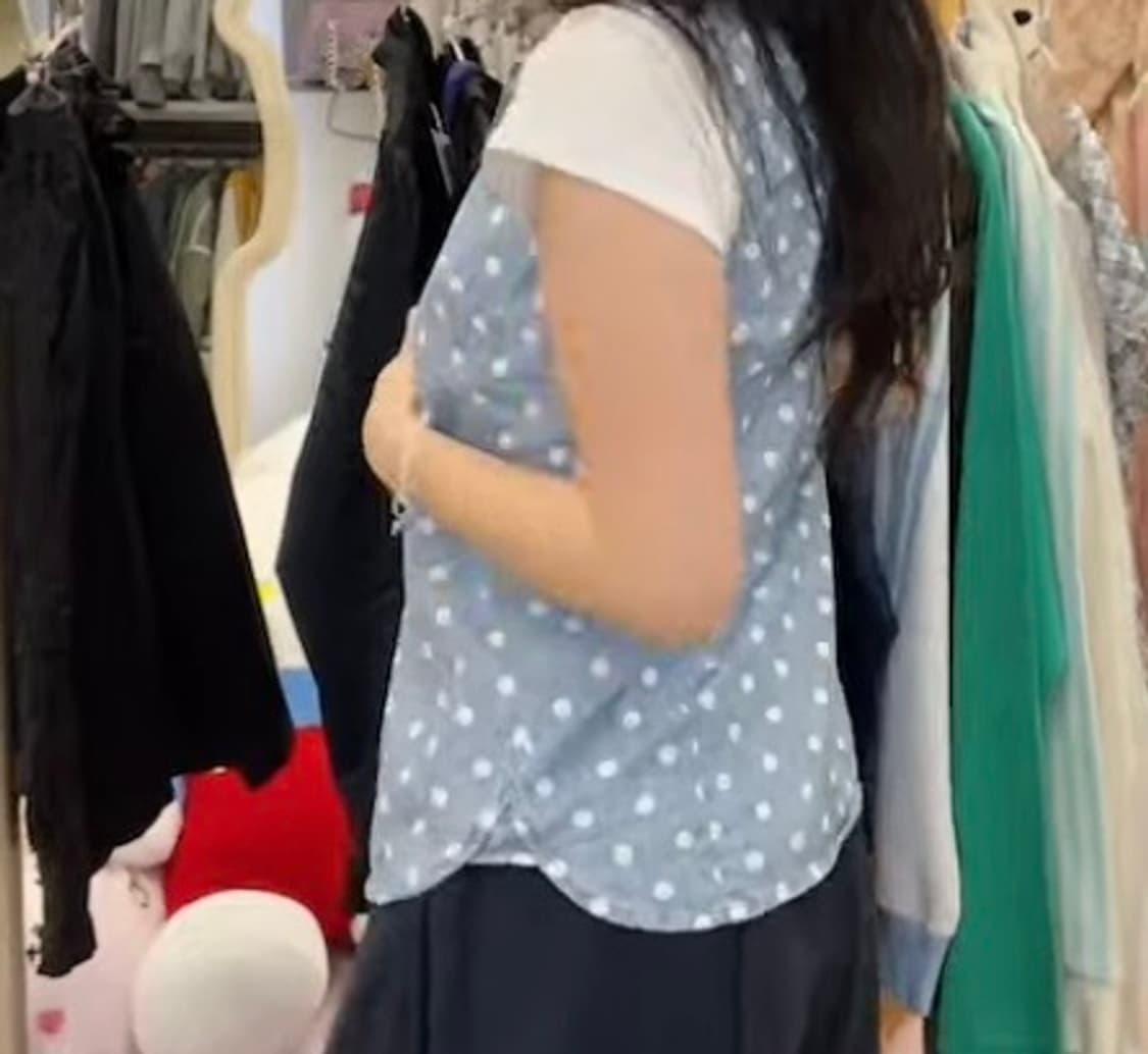 타미힐피거 도트 셔츠 빈티지 상품이미지2