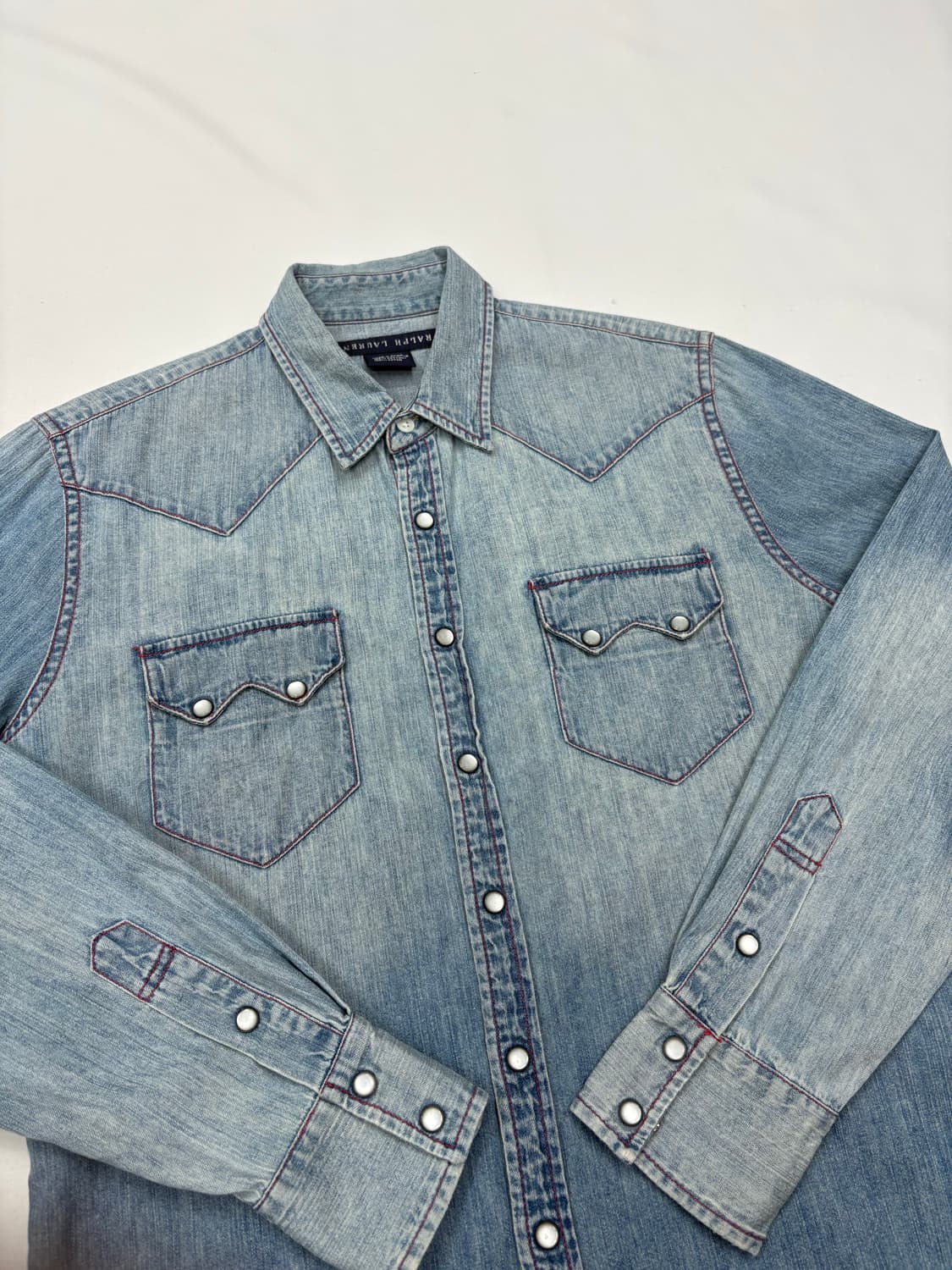 폴로 랄프로렌 웨스턴 중청 데님 셔츠 상품이미지6