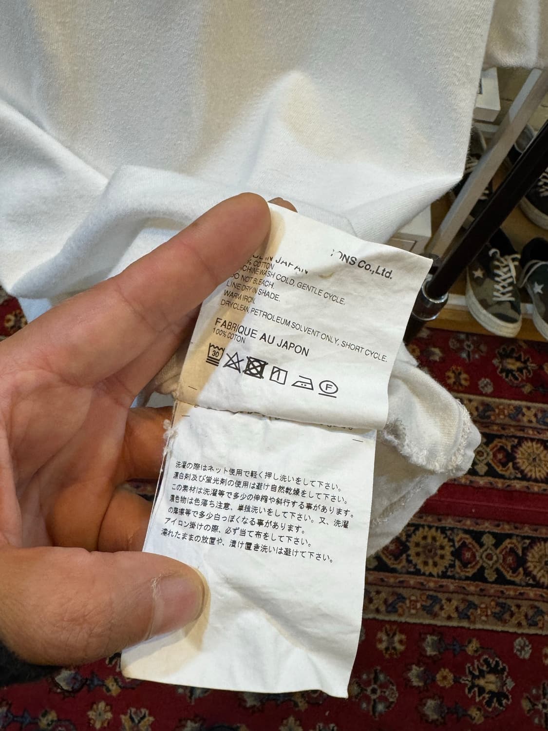 꼼데가르송 블랙와펜 반팔티M 상품이미지6