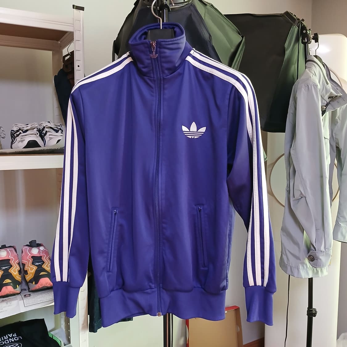 Adidas 아디다스 져지 퍼플 보라색 트랙탑 자켓 상품이미지5