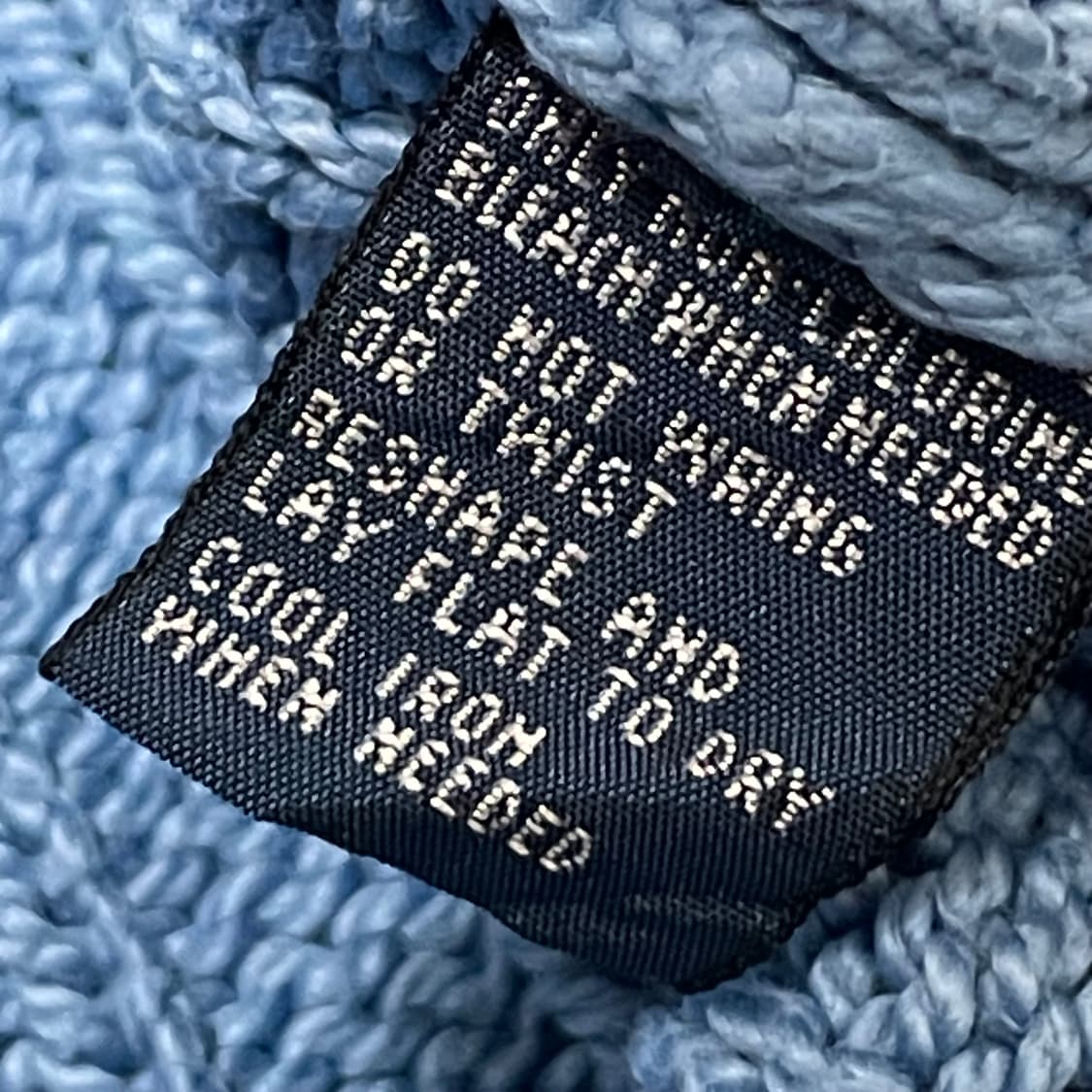 [L] 폴로 랄프로렌 빈티지 꽈배기 니트 하늘색 상품이미지3