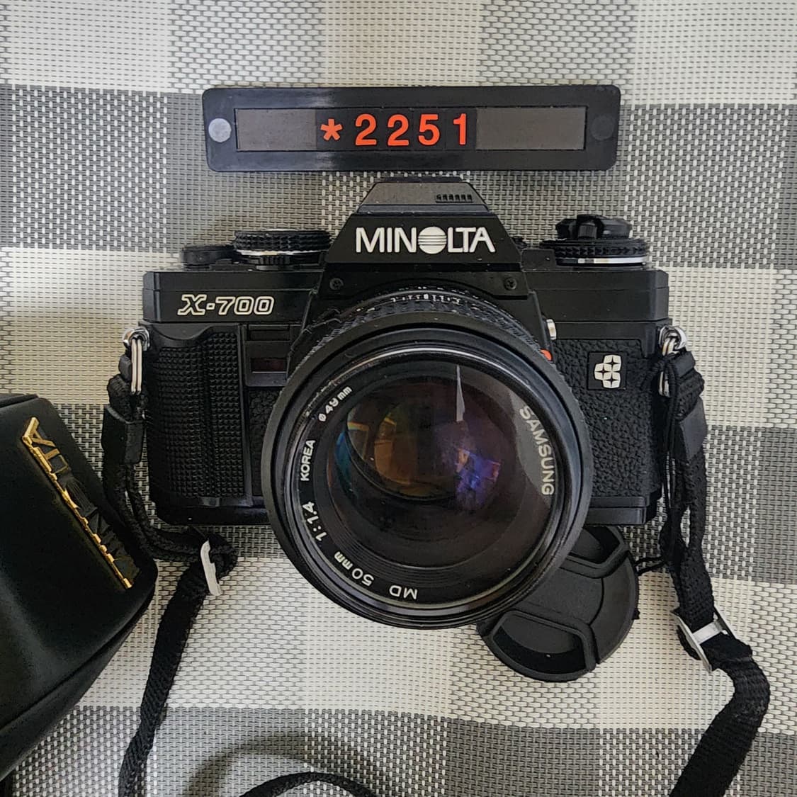 미놀타 X-700 필름카메라 1.4 단렌즈 케이스포함 상품이미지1