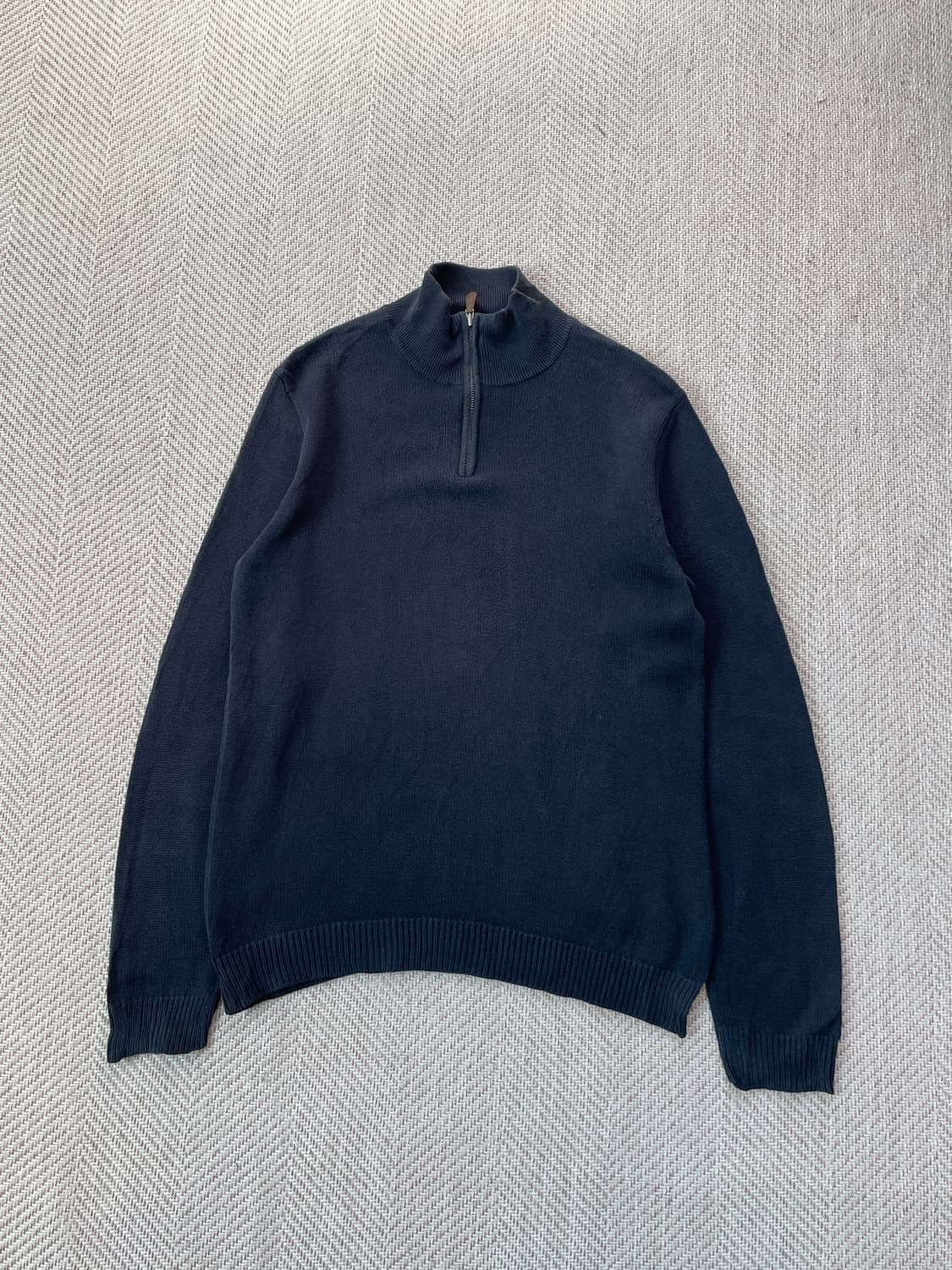 제이크루 네이비 하프집업 코튼 니트 J03777 상품이미지1