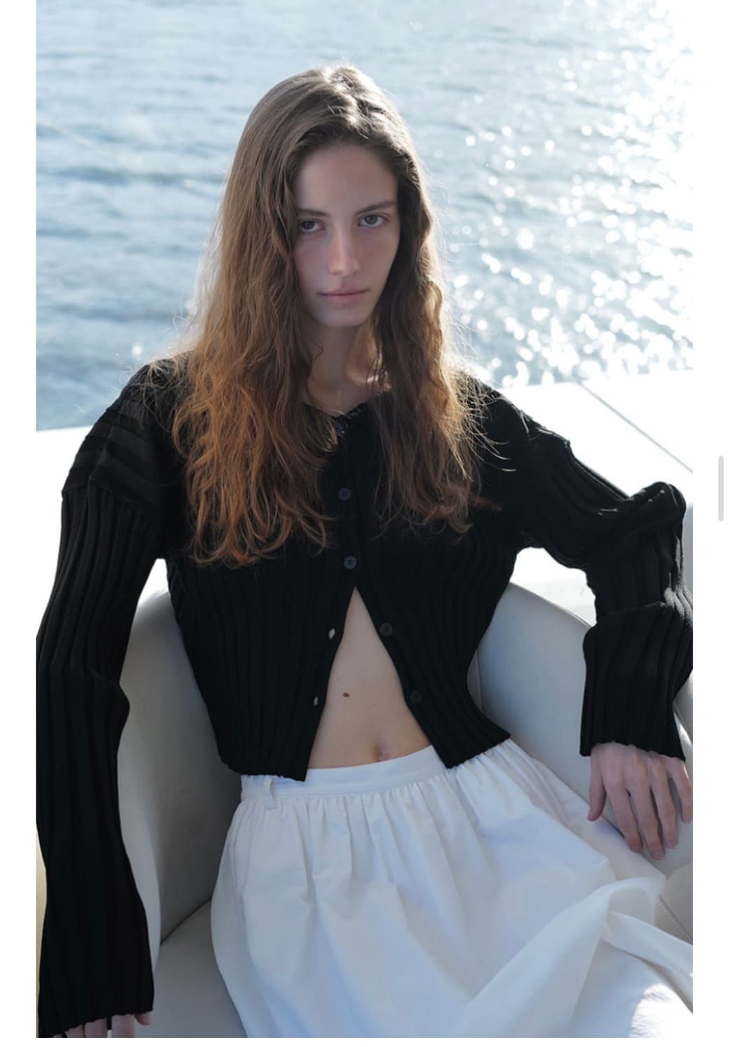  le17septembre Millie Rib Kni t Cardigan 상품이미지2